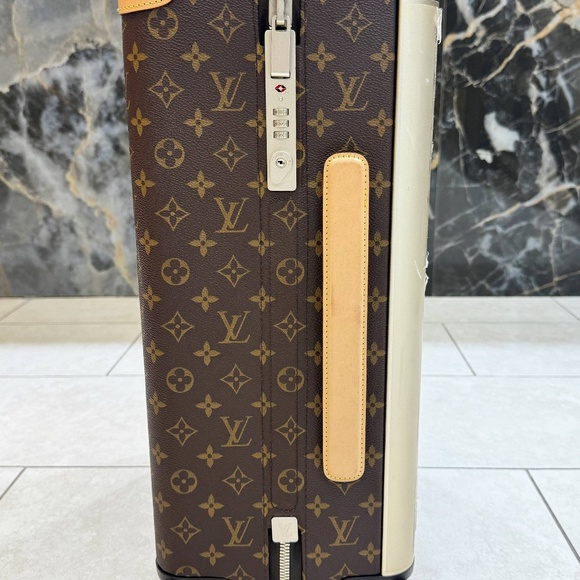 Authentic Louis Vuitton Horizon 50 Monogram Eclipse Suitcase Brown M13768 Luggag - Picture 4 of 16